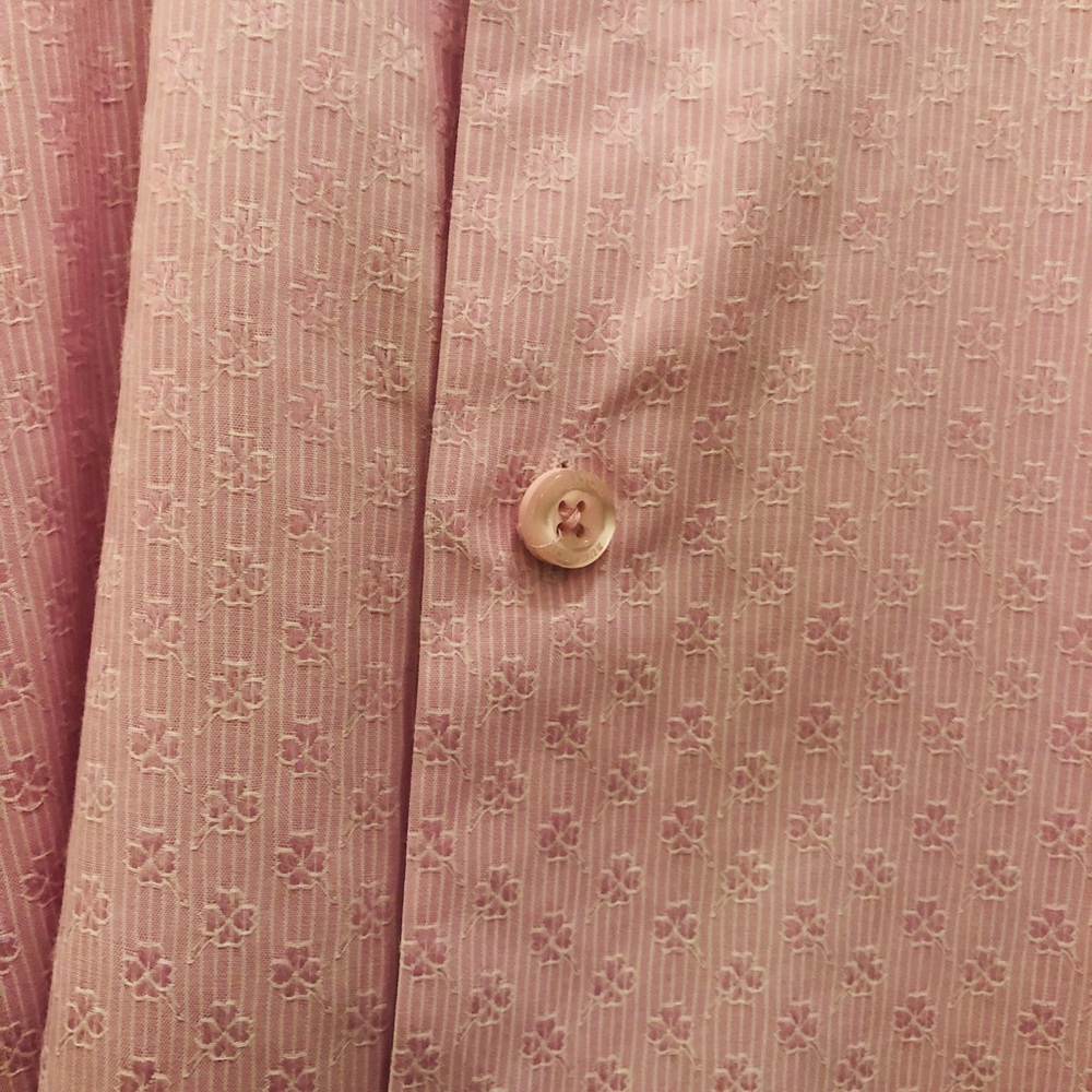 Bugatchi Pink Embossed Clover Small Pattern - image 3